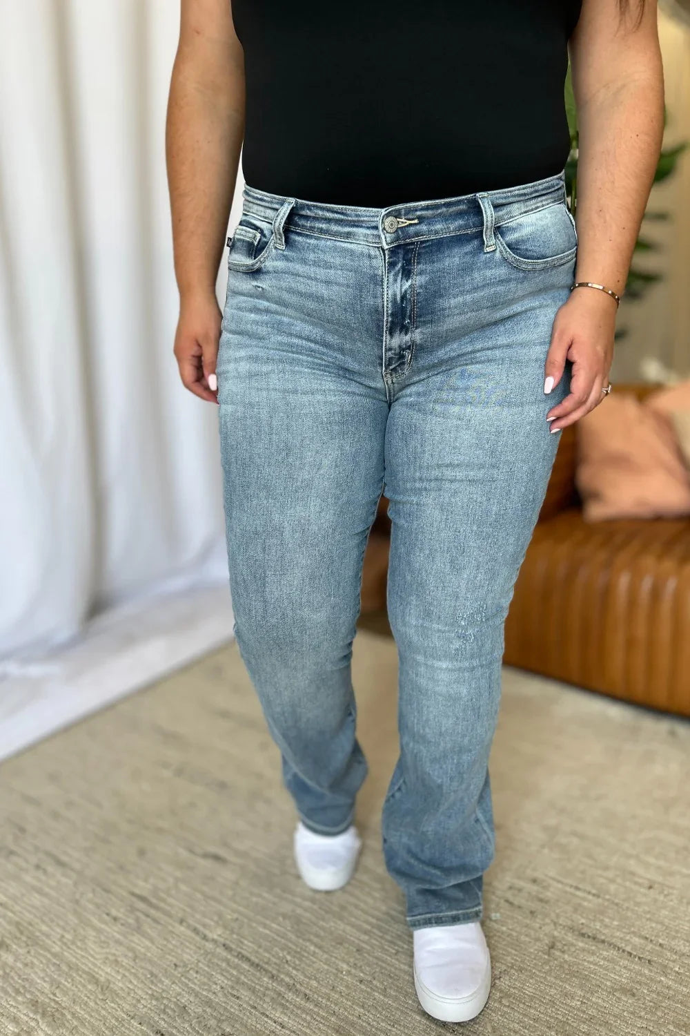 Judy Blue Full Size Medium Rise Bootcut Jeans Judy Blue