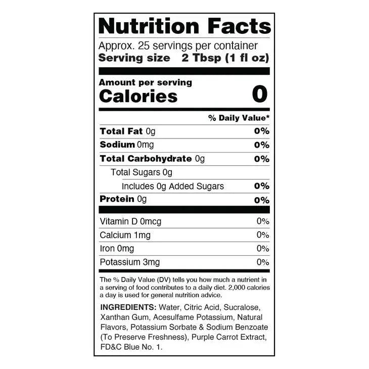 Sugar Free Dragonfruit Acai Flavor Infusion Syrup drinks