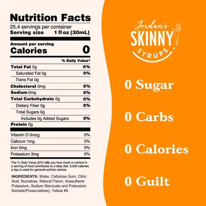 Sugar Free Peach Syrup drinks