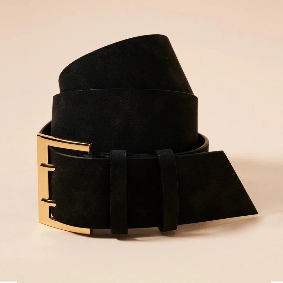 Wide Suede Waist Belt belt