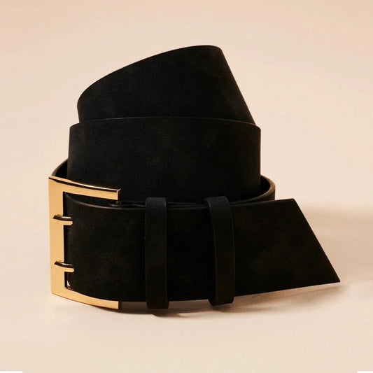 Wide Suede Waist Belt belt