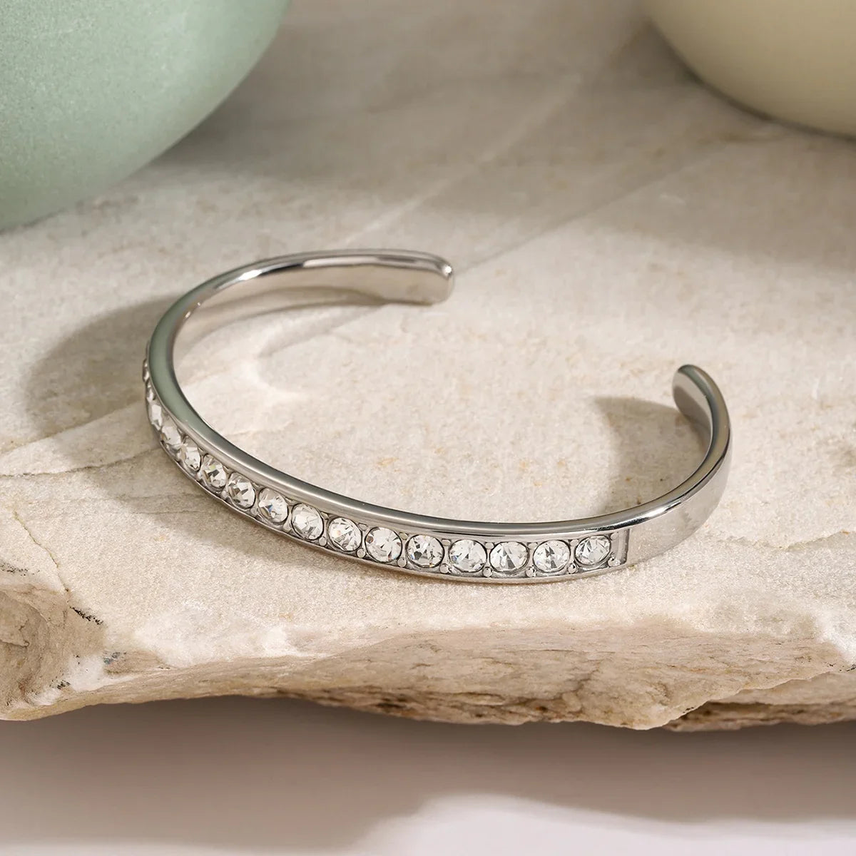 Stainless Steel Inlaid Zircon Bracelet Bracelet