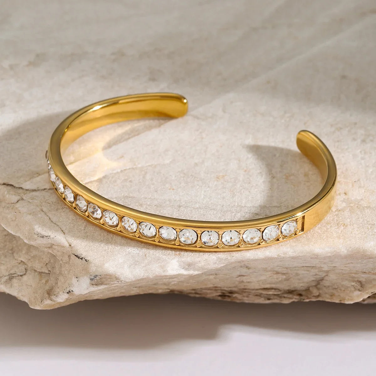 Stainless Steel Inlaid Zircon Bracelet Bracelet