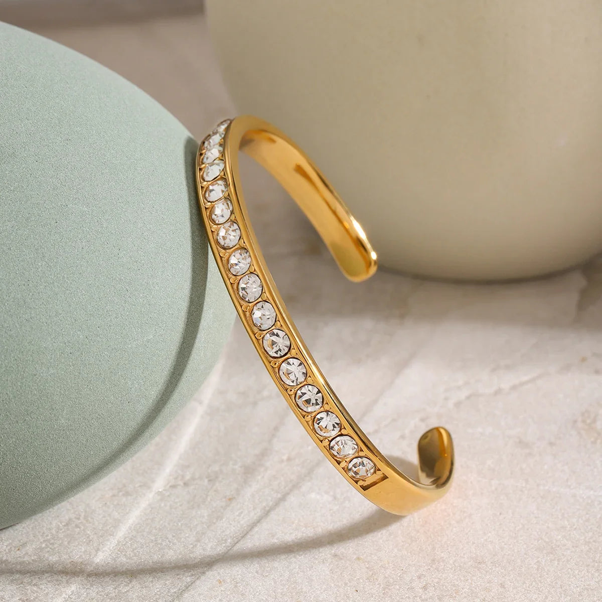 Stainless Steel Inlaid Zircon Bracelet Bracelet