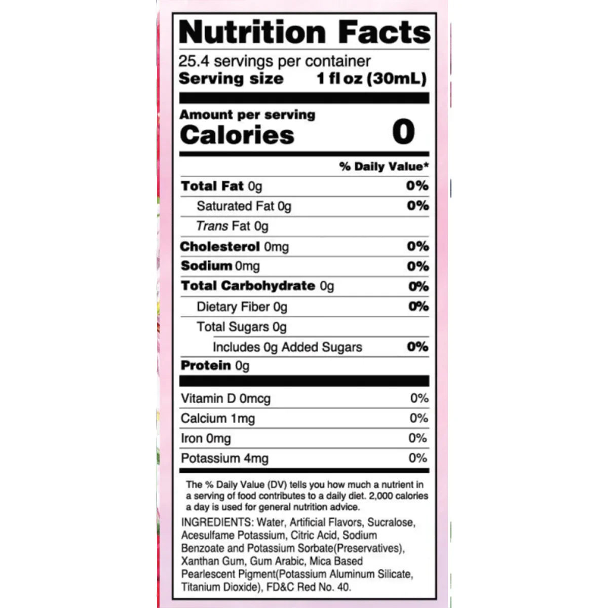 Sugar Free Cotton Candy Syrup drinks
