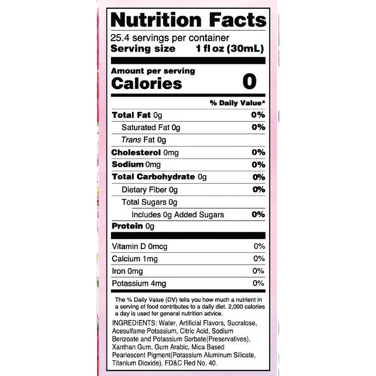 Sugar Free Cotton Candy Syrup drinks