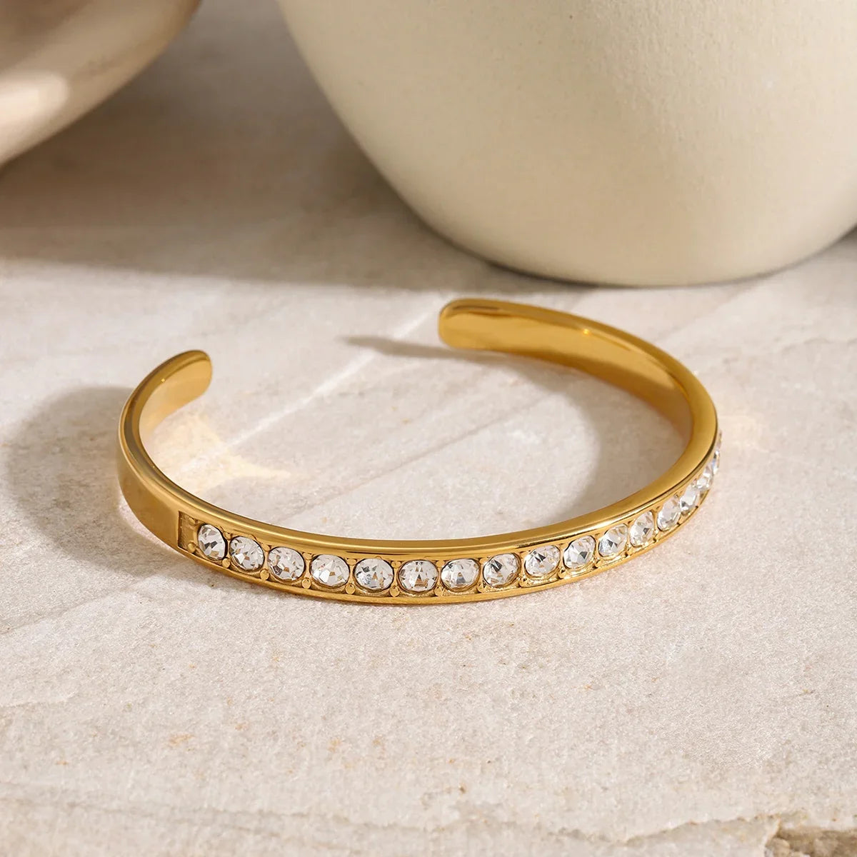 Stainless Steel Inlaid Zircon Bracelet Bracelet