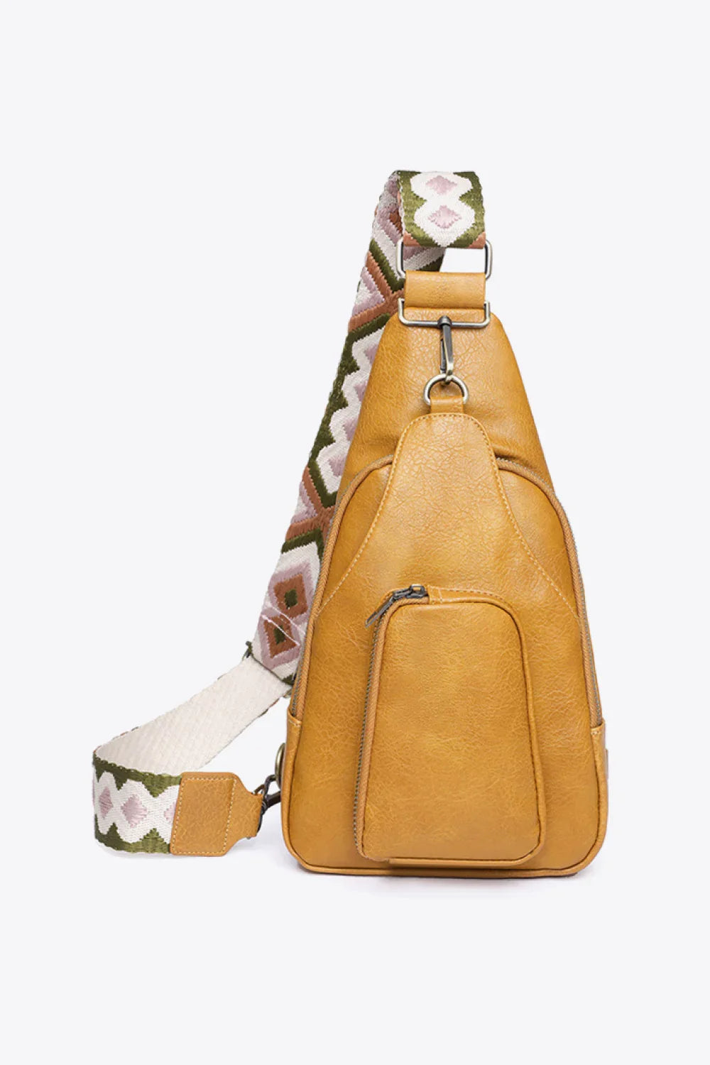 Adored Take A Trip PU Leather Sling Bag Bags/Totes Honey One Size