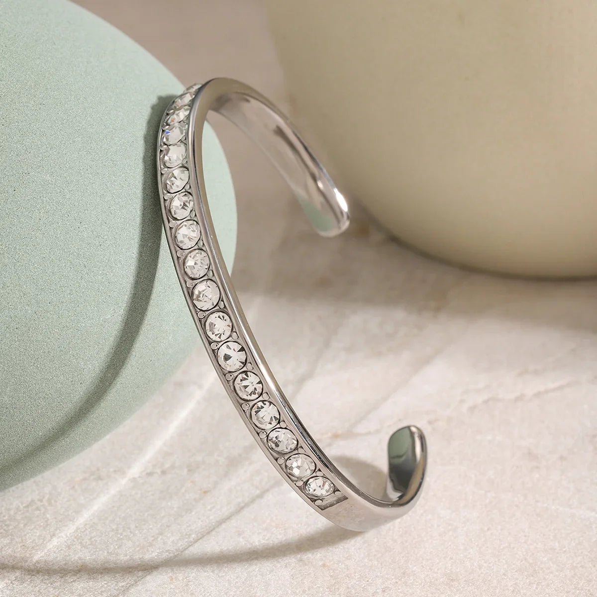 Stainless Steel Inlaid Zircon Bracelet Bracelet