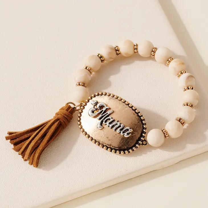 Mama Beaded Stretch Bracelet Bracelet GBIV