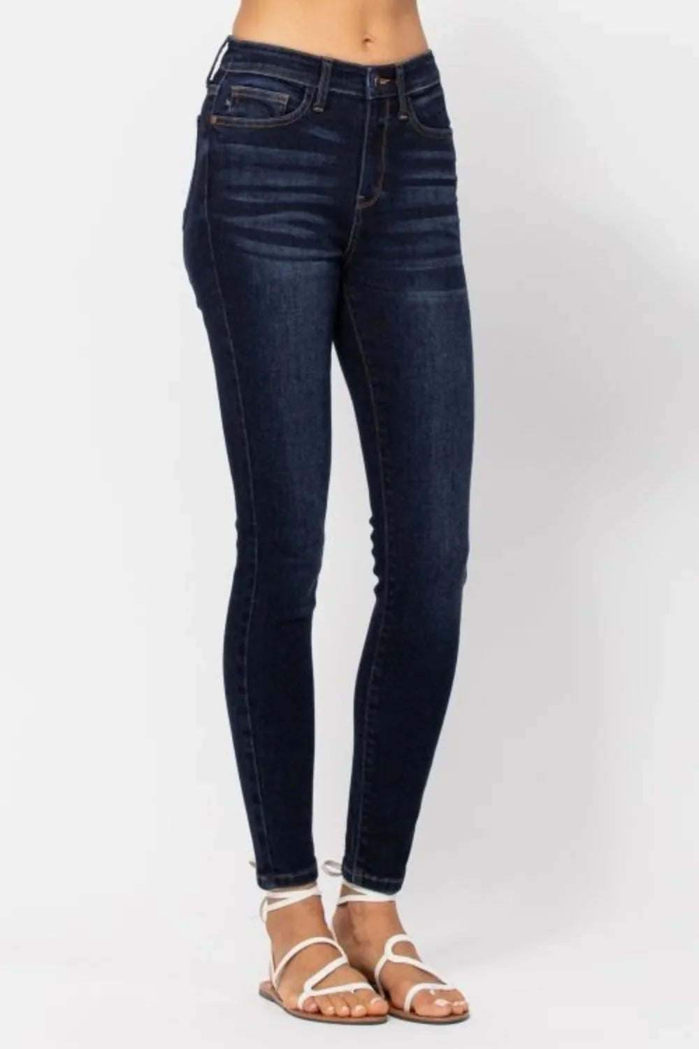 Judy Blue Full Size High Waist Handsand Skinny Jeans Judy Blue