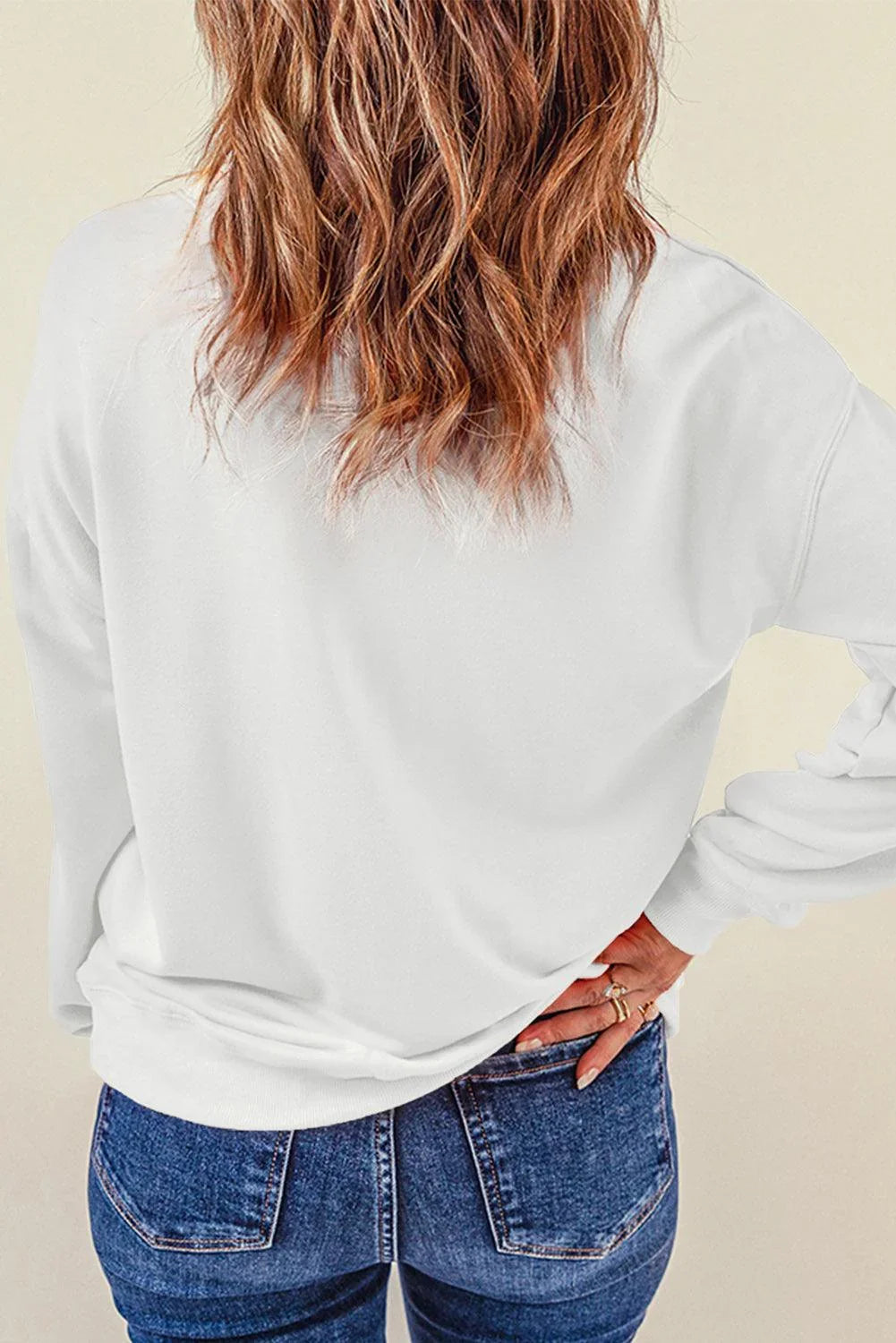 Pumpkin & Bow Graphic Long Sleeve Sweatshirt Sweatshirt