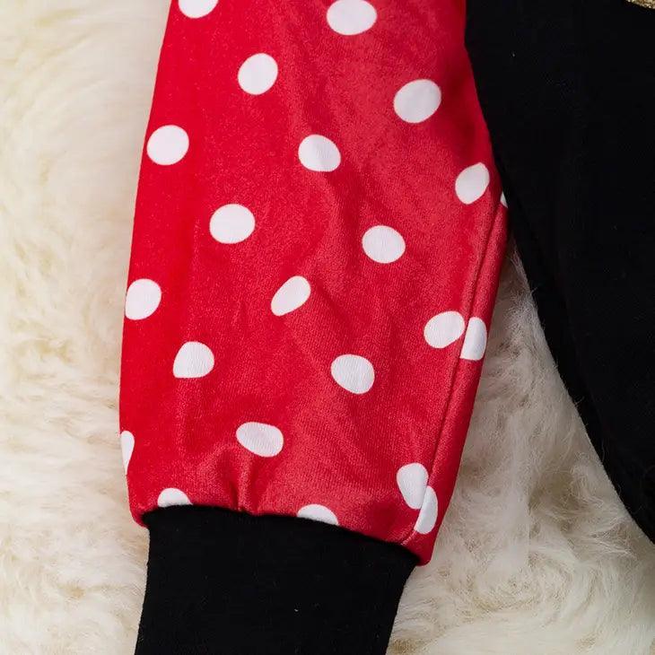 Polka Dot Character Baby Onesie Onesie