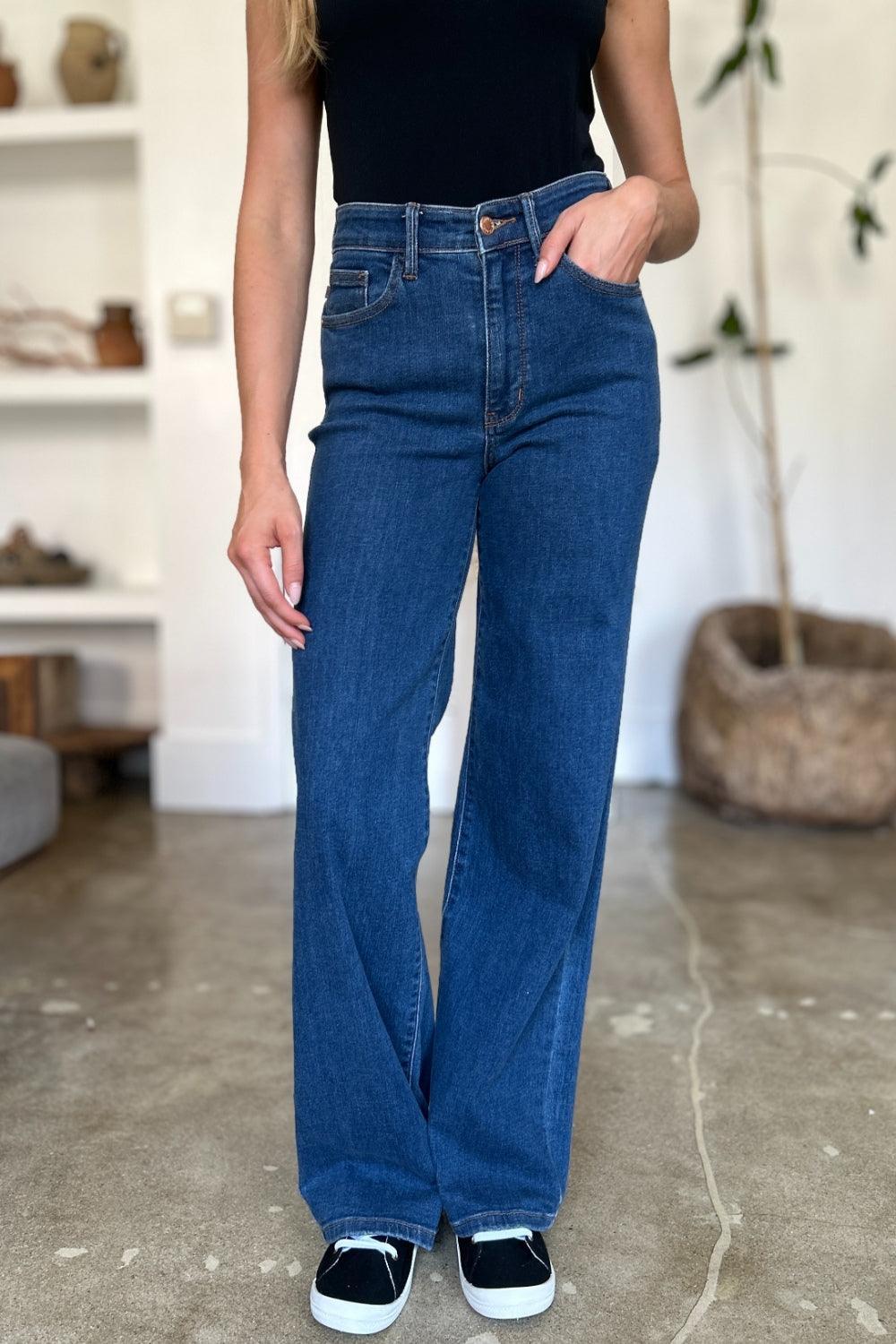 Judy Blue Full Size High Rise Straight Jeans Judy Blue