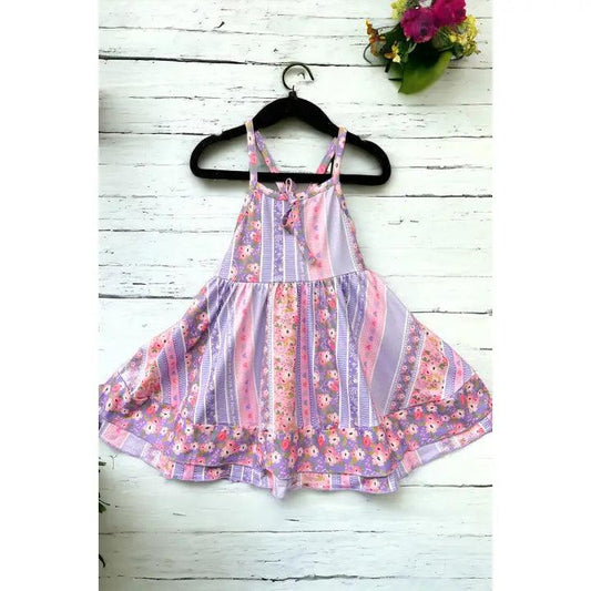 Happy Easter Floral Heart Printed Dress dress