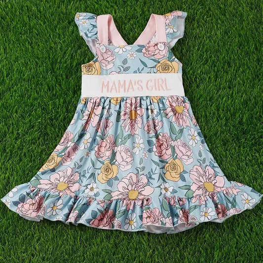 Mama's Girl" Floral Ruffle Dress dress