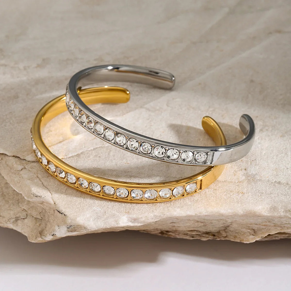 Stainless Steel Inlaid Zircon Bracelet Bracelet