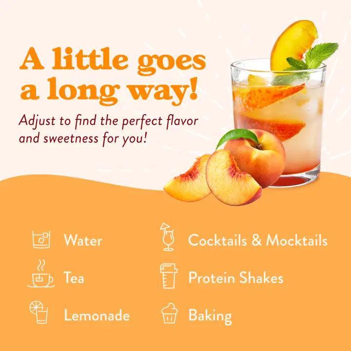 Sugar Free Peach Syrup drinks