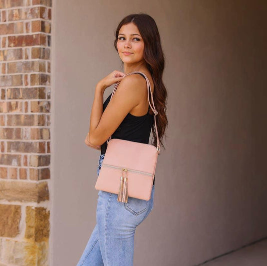 the Pink Kennedy Messenger Bag