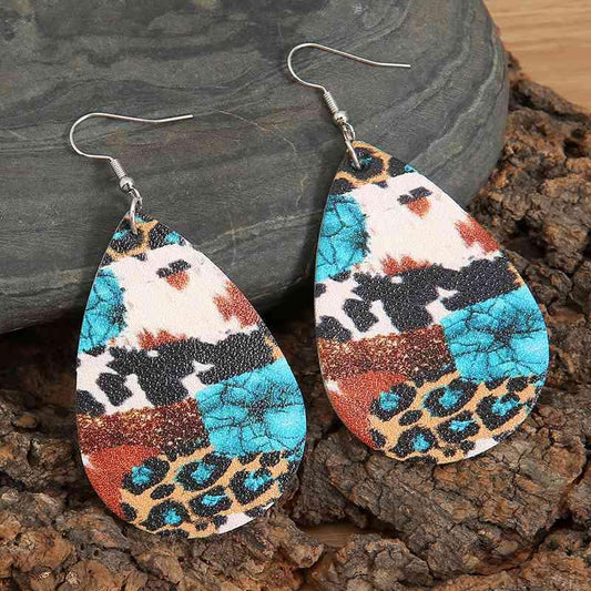 Teardrop Alloy Earrings Earrings Leopard One Size