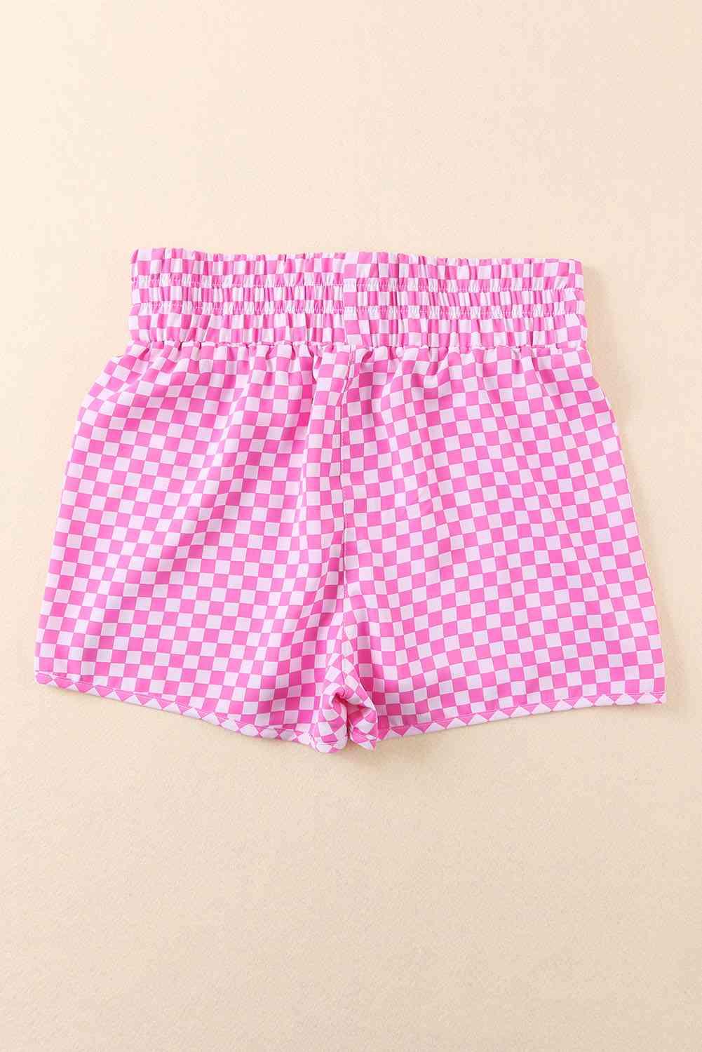 Leopard Elastic Waist Shorts shorts