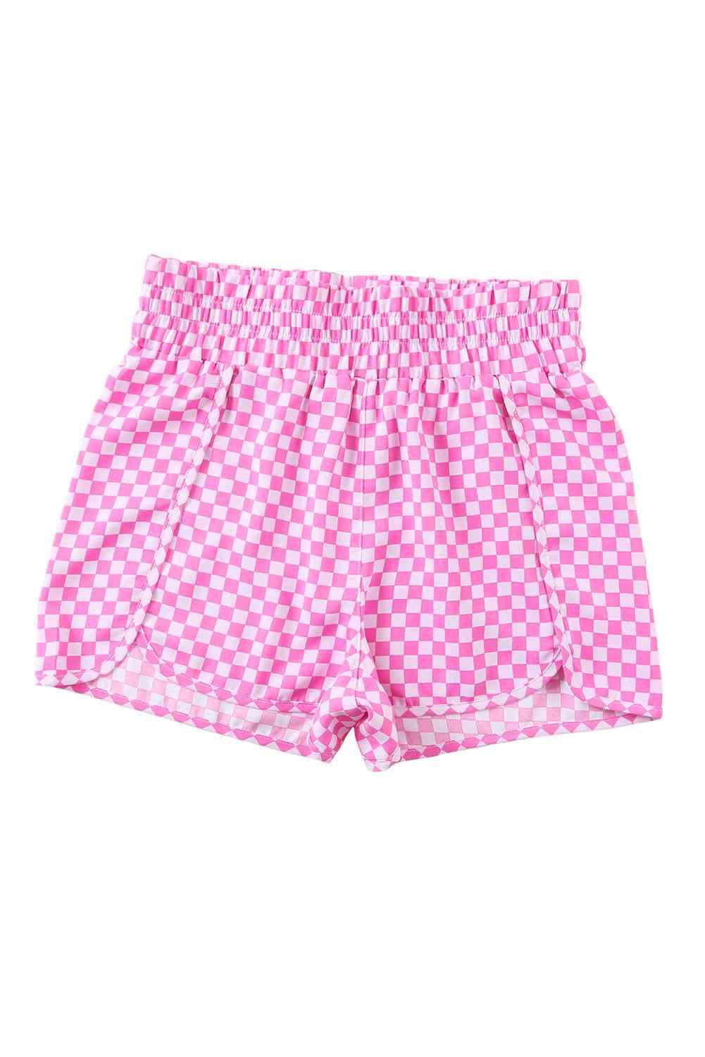 Leopard Elastic Waist Shorts shorts