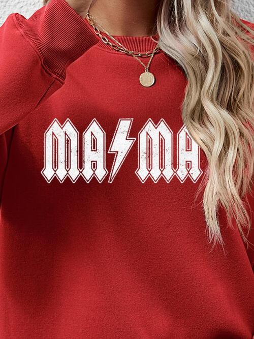 Letter Graphic Dropped Shoulder Sweatshirt Sweatshirt