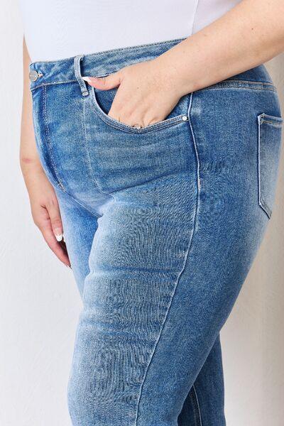 RISEN Full Size High Rise Ankle Flare Jeans pants