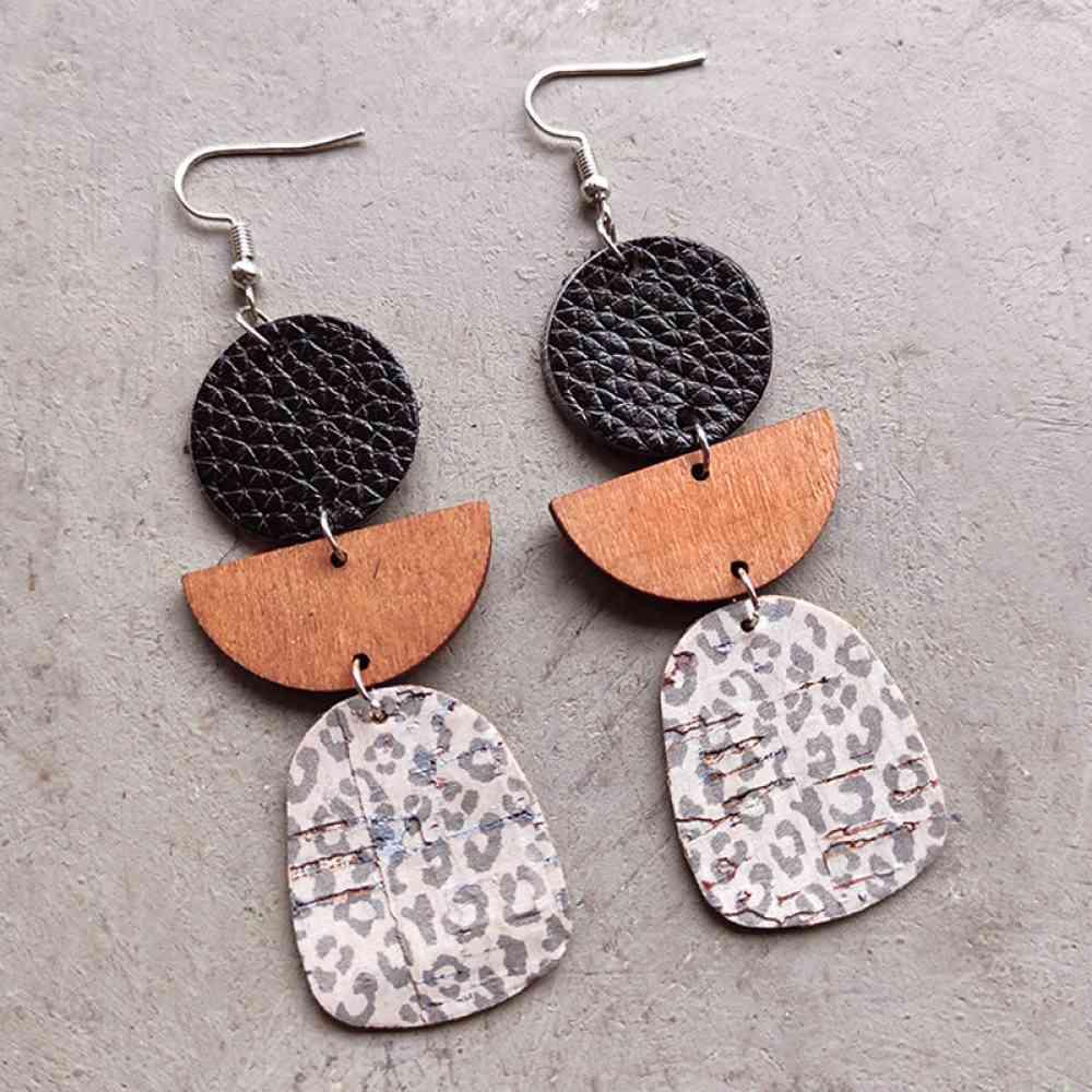 Geometrical Shape Dangle Earrings Earrings Style C One Size