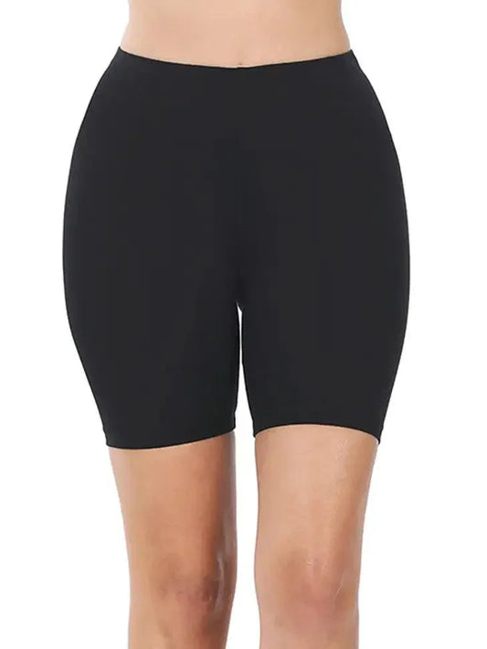 Premium Cotton Leggings Biker Shorts Shorts Black