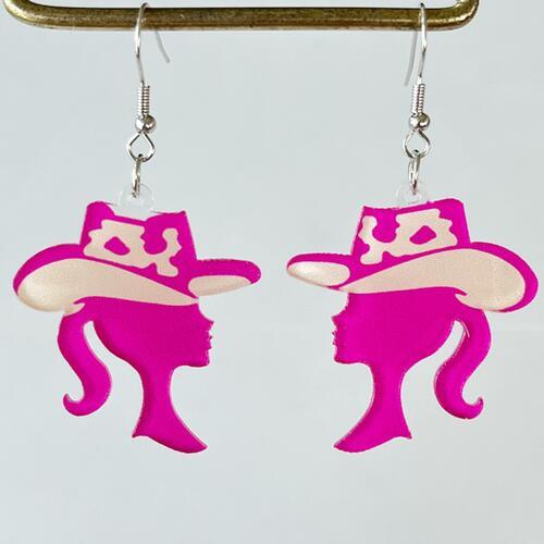 Geometric Shape Acrylic Dangle Earrings Earrings Style B One Size