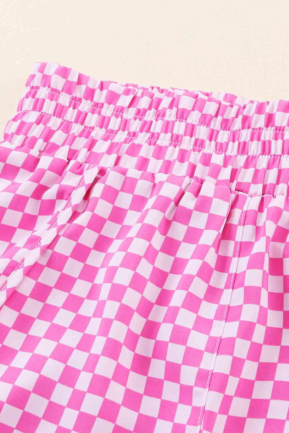 Leopard Elastic Waist Shorts shorts