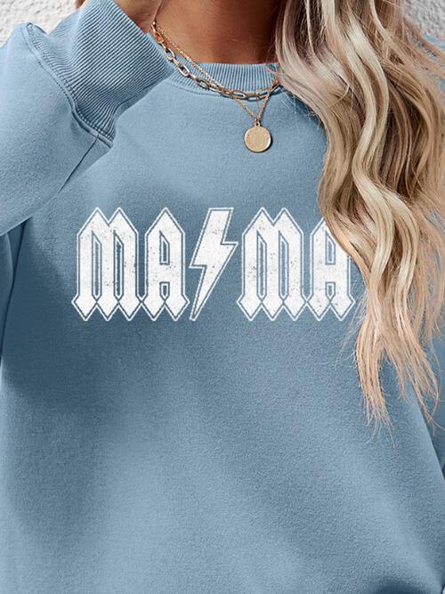 Letter Graphic Dropped Shoulder Sweatshirt Sweatshirt