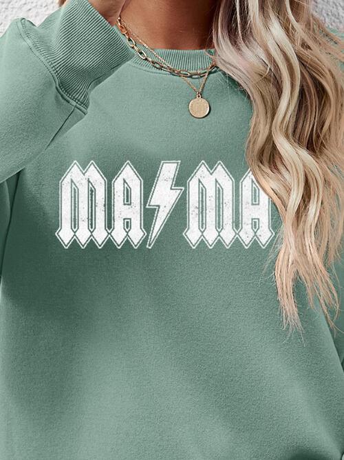 Letter Graphic Dropped Shoulder Sweatshirt Sweatshirt