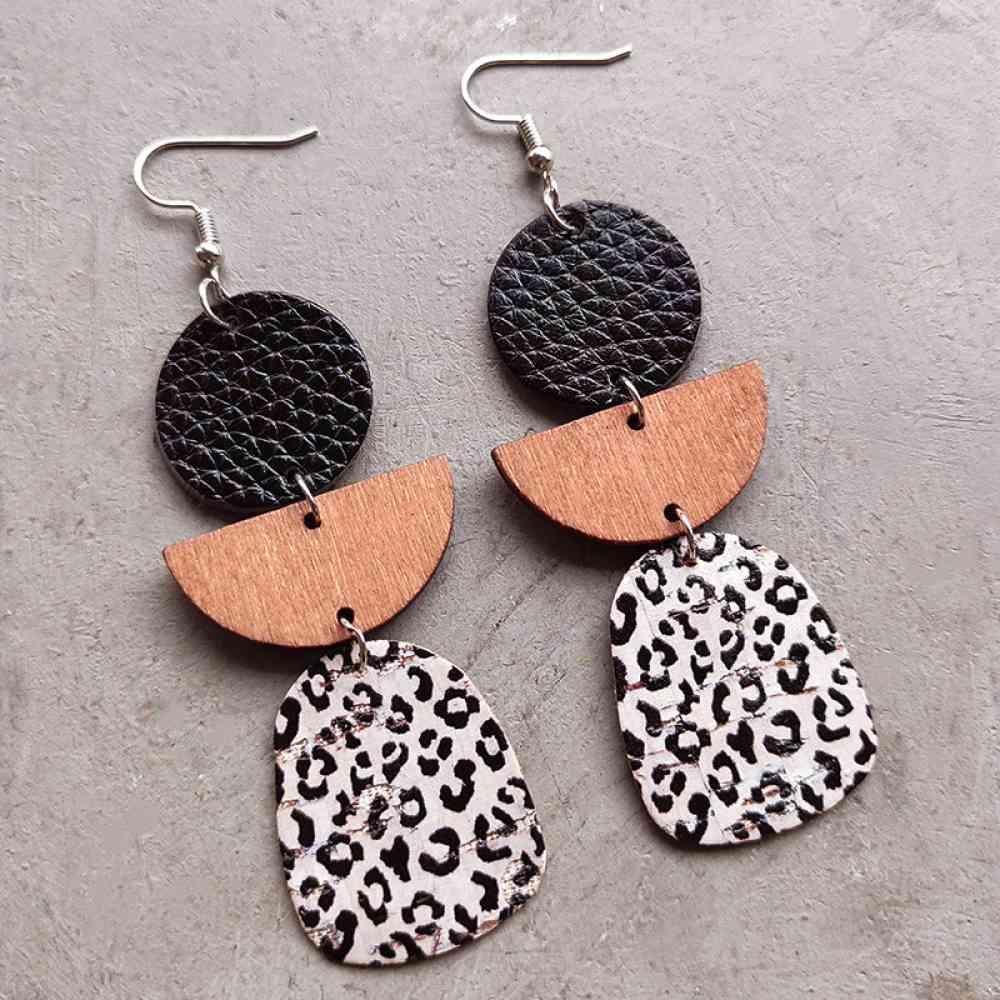 Geometrical Shape Dangle Earrings Earrings Style B One Size