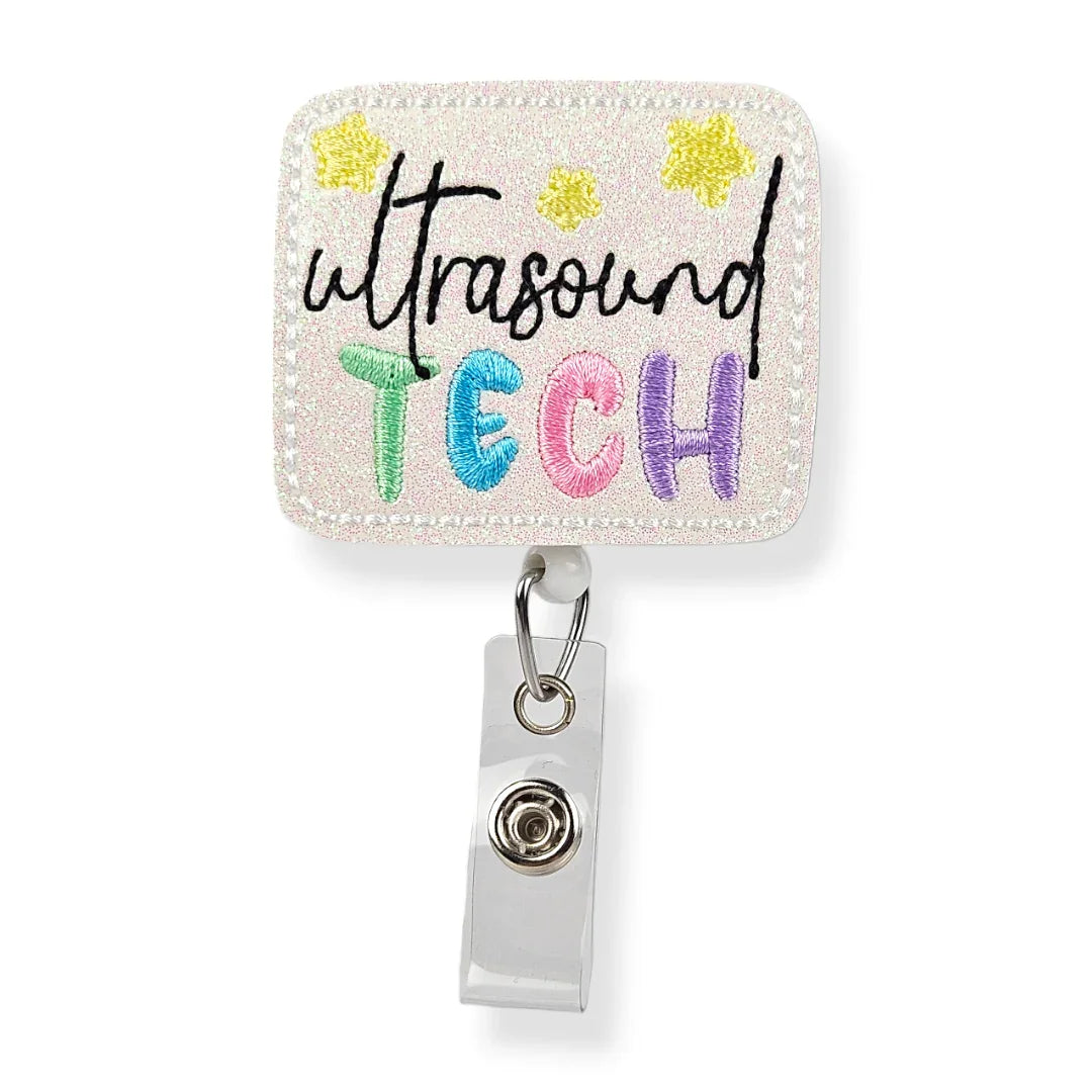 Ultra Sound Tech Starry Badge Pal badge reel