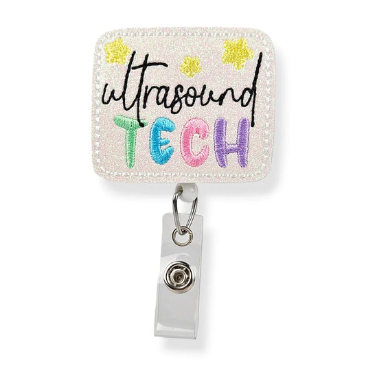 Ultra Sound Tech Starry Badge Pal badge reel