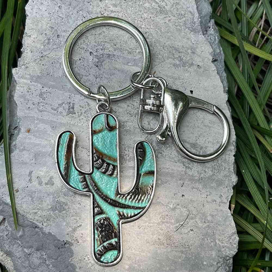 Cactus Shape Key Chain Keychain Style E One Size
