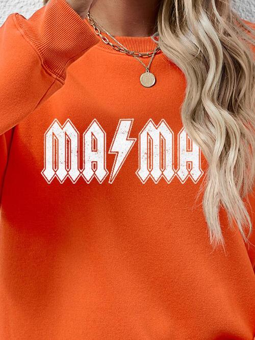 Letter Graphic Dropped Shoulder Sweatshirt Sweatshirt