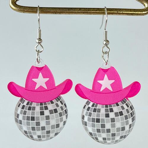 Geometric Shape Acrylic Dangle Earrings Earrings Style A One Size