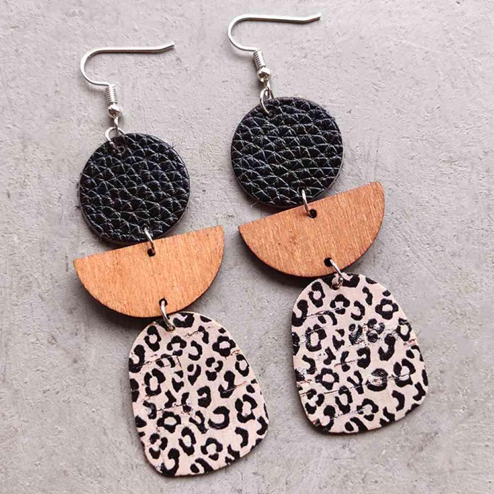 Geometrical Shape Dangle Earrings Earrings Style A One Size