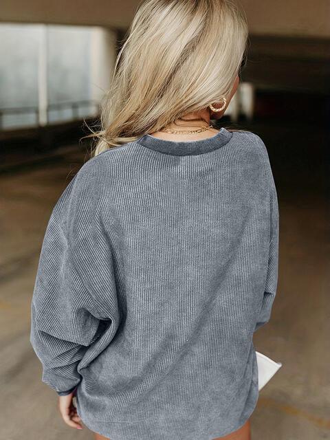 Full Size HOWDY Graphic Round Neck Sweatshirt Sweatshirt