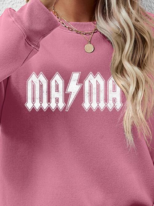 Letter Graphic Dropped Shoulder Sweatshirt Sweatshirt