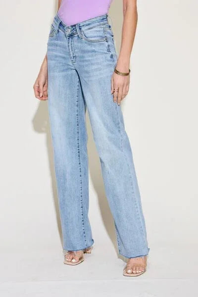 Judy Blue Full Size V Front Waistband Straight Jeans Judy Blue