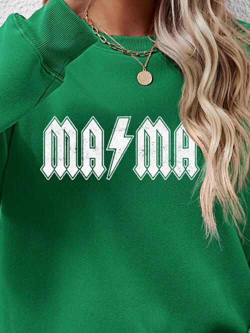 Letter Graphic Dropped Shoulder Sweatshirt Sweatshirt