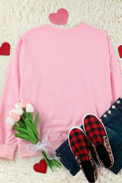 LOVER Round Neck Dropped Shoulder Sweatshirt (Online Exclusive) Graphic T-Shirts