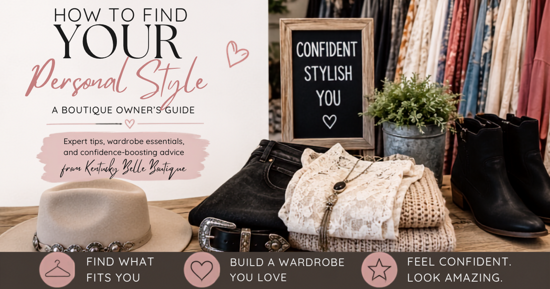 Women's boutique clothing and wardrobe essentials at Kentucky Belle Boutique with tips on finding your personal style.
