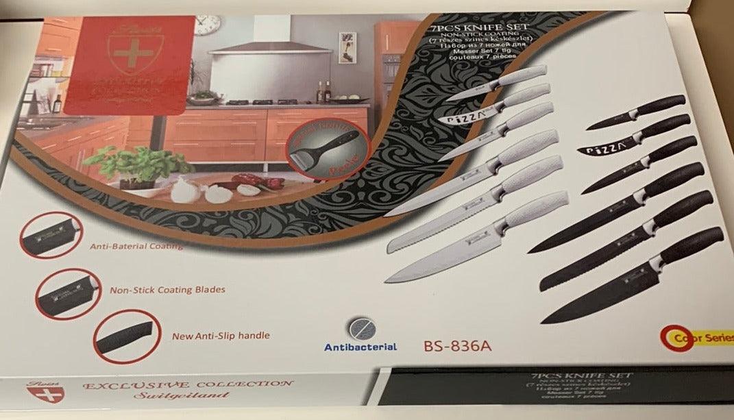 Black Kitchen Knife Set - Moonlight Boutique