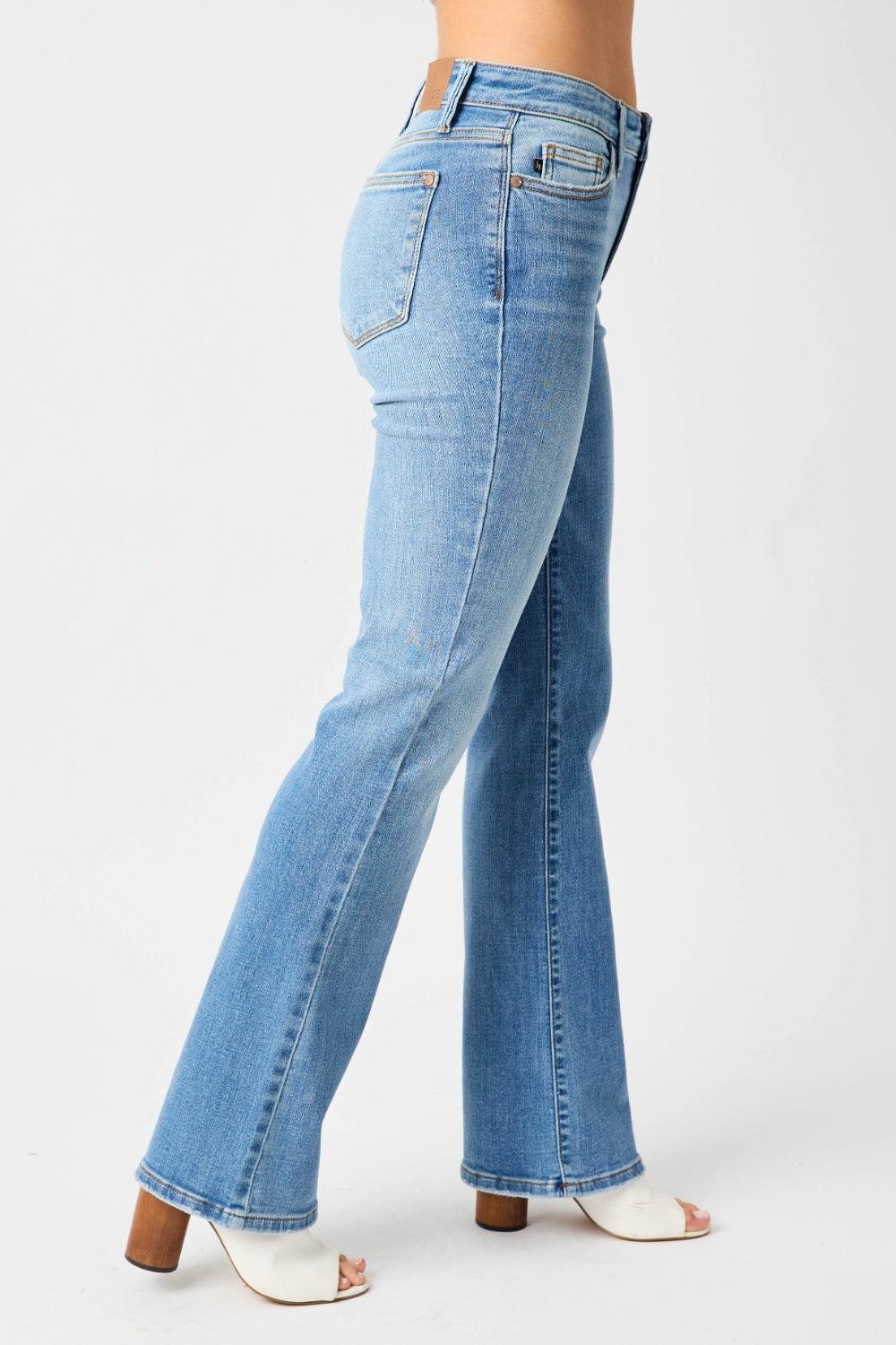 Judy Blue Full Size High Waist Straight Jeans - Moonlight Boutique