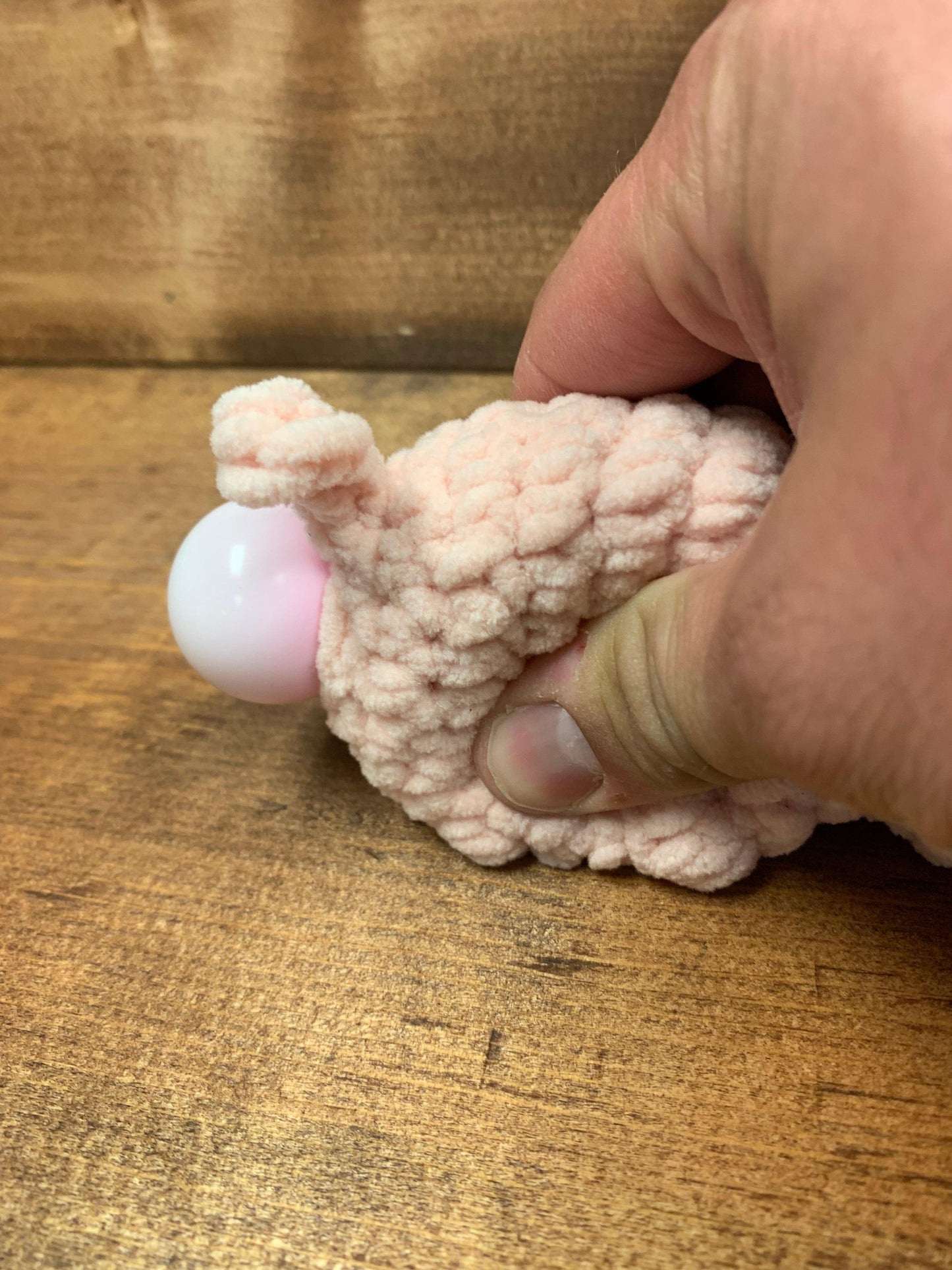 Handmade Crochet Small Stressball Piggy